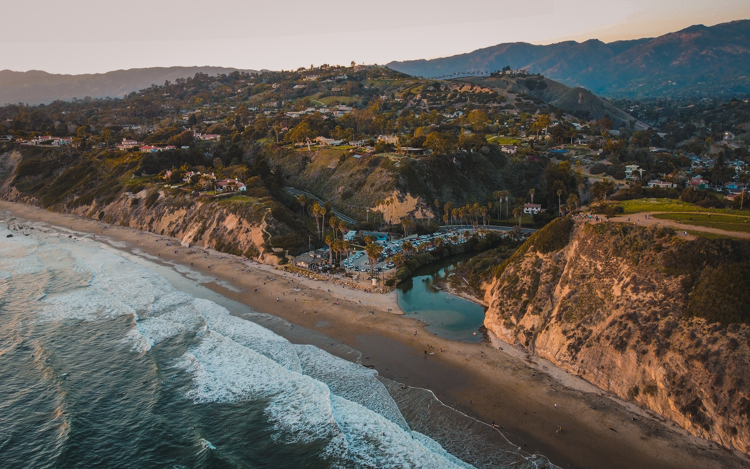 The six best beaches in Santa Barbara, California coastline view